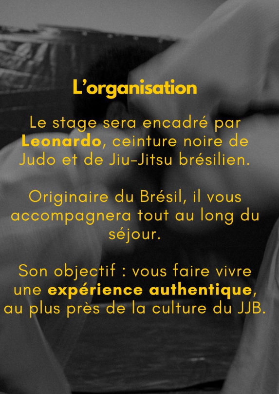 CAMP JJB x MMA — RIO DE JANEIRO | 15 jours