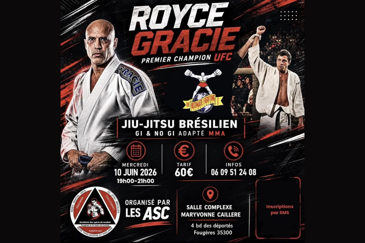 Séminaire JJB avec Royce GRACIE – Fougères (35)