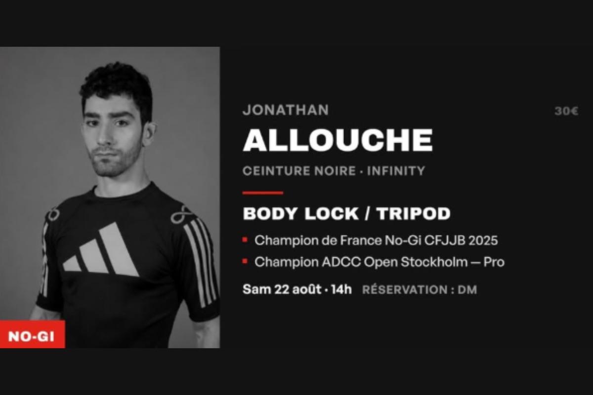 Stage No-Gi avec Jonathan Allouche à MATSFORMEMBERS – Paris (75)