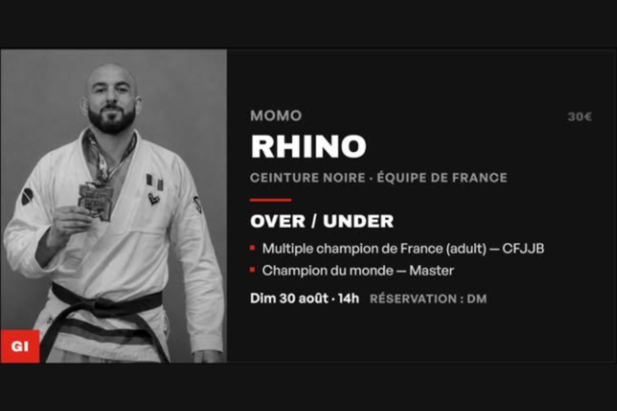 Stage Gi avec Momo Rhino à MATSFORMEMBERS – Paris (75)