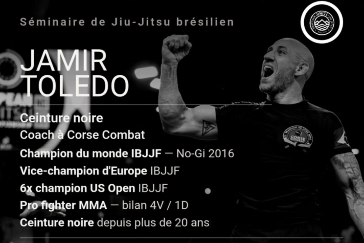 Séminaire de JJB avec Jamir TOLEDO – Uniti Jiu Jitsu – Ajaccio