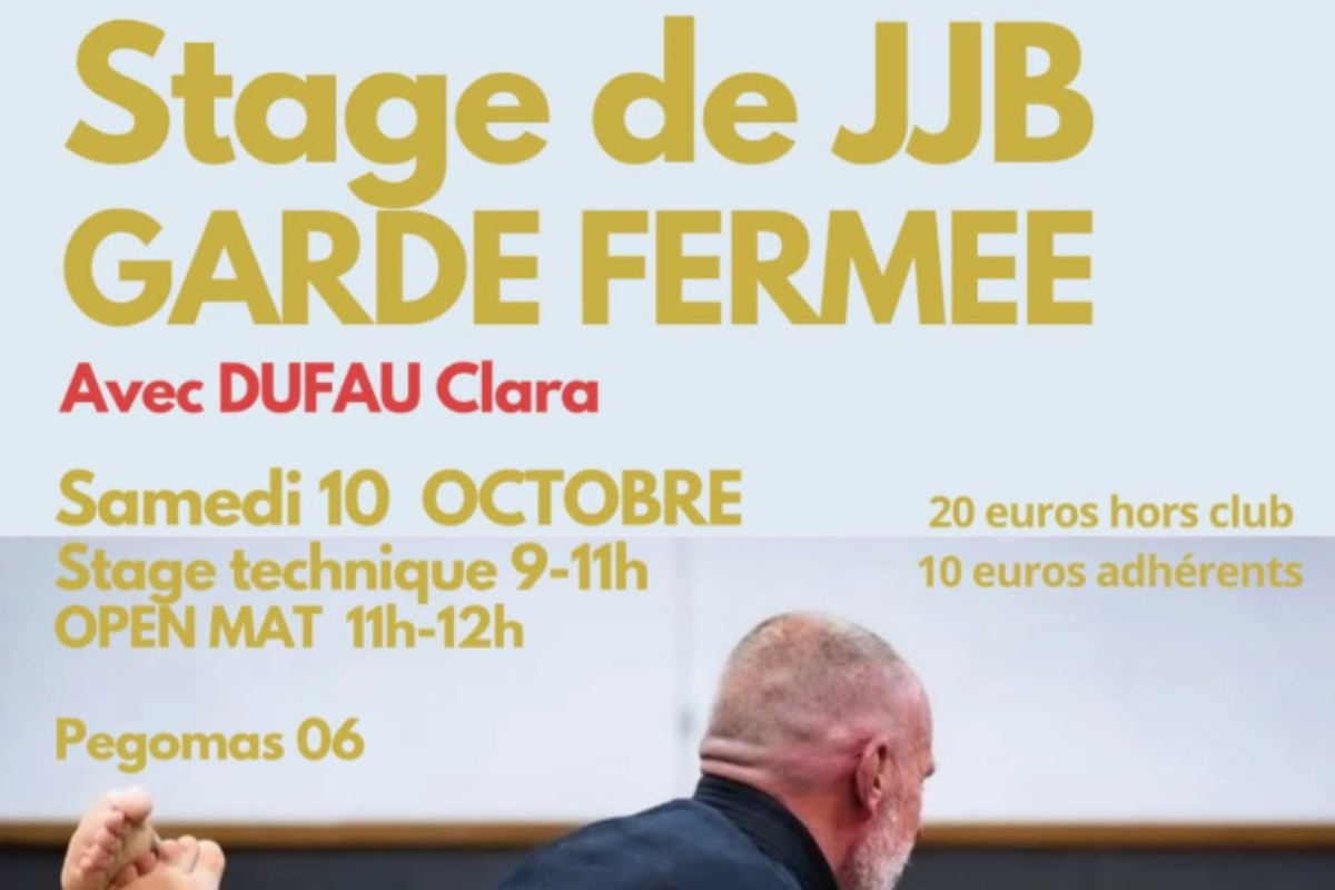 Séminaire JJB par avec Clara DUFAU – Pégomas (06)