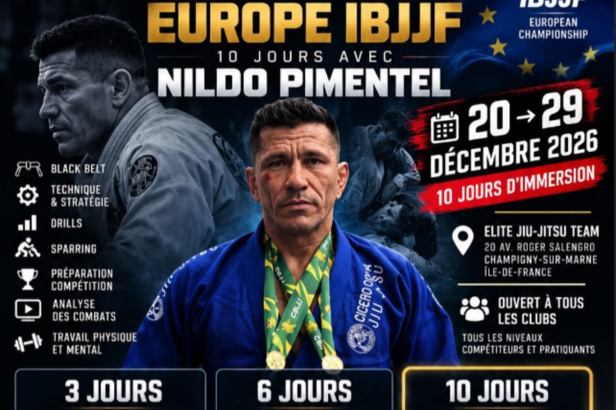 Camp Préparation Europe IBJJF par Nildo PIMENTEL – Elite Jiu-Jitsu – Champigny sur Marne (94)