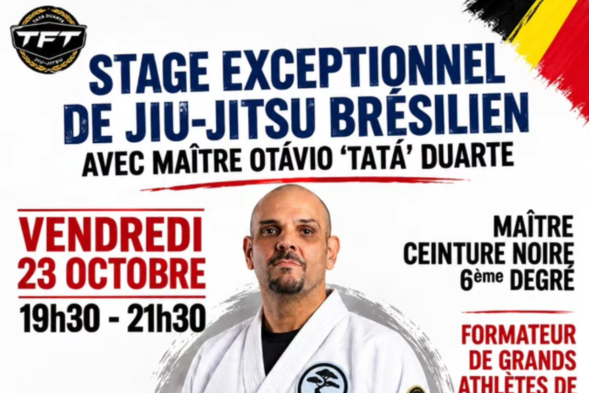 Séminaire JJB par MAÎTRE Otàvio « TATÁ » DUARTE – Dojo Wavre (Belgique)